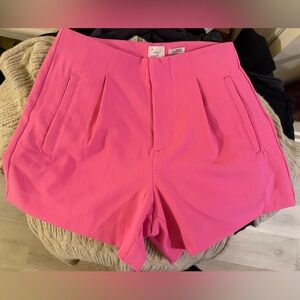 Hot Pink High Waisted Shorts